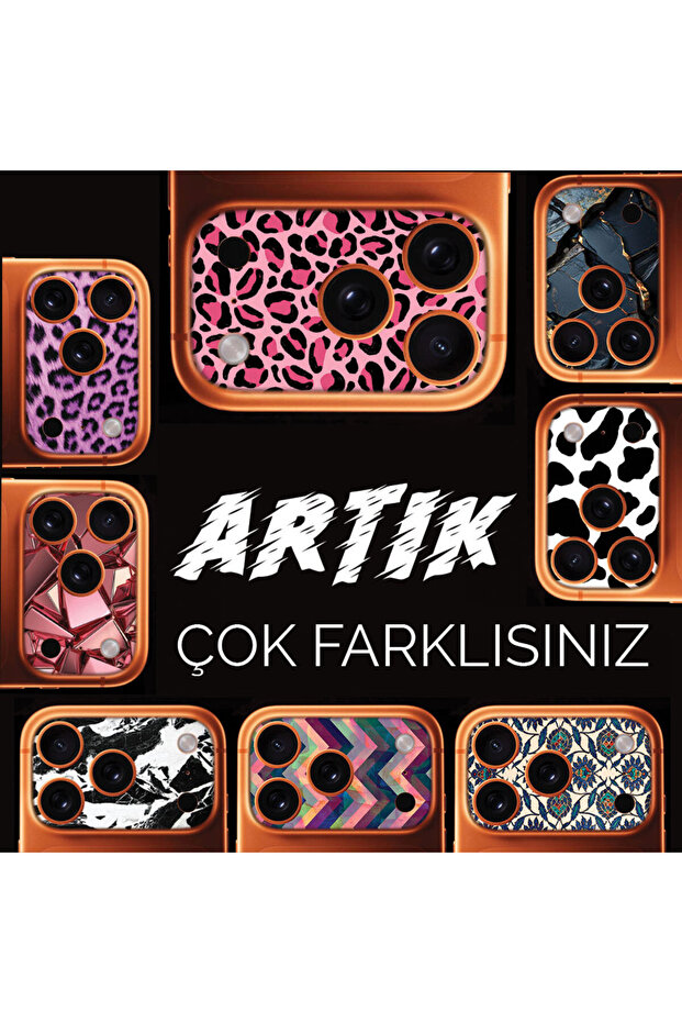 iPhone 17 Pro Max Tam Kaplayan Kamera Çerçeve Koruyucu Desenli Baskılı - OTTO - 5