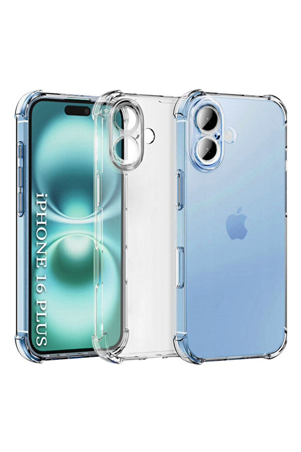 Shockproof Clear Silicone Case for iPhone 16 - 1