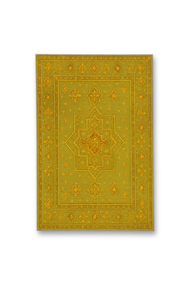 Mossogreen Tones Traditional Motifs Patterned Woven Base Vintage Decorative Carpet Mosso2199