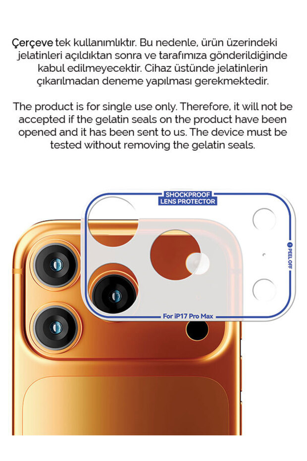 iPhone 17 Pro Max Tam Kaplayan Kamera Çerçeve Koruyucu Desenli Baskılı - OTTO - 3