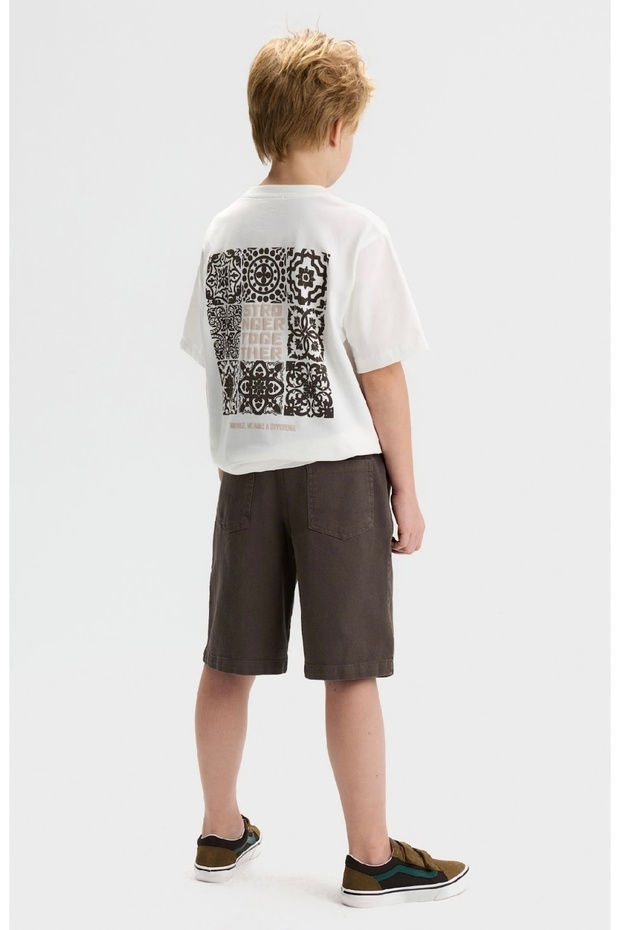 Limi Boy's Soft Flexible Linen Shorts and T-Shirt Set