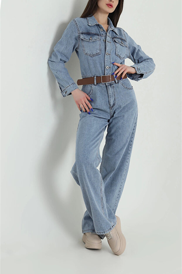 KEMERLİ JEAN KOT TULUM - 1