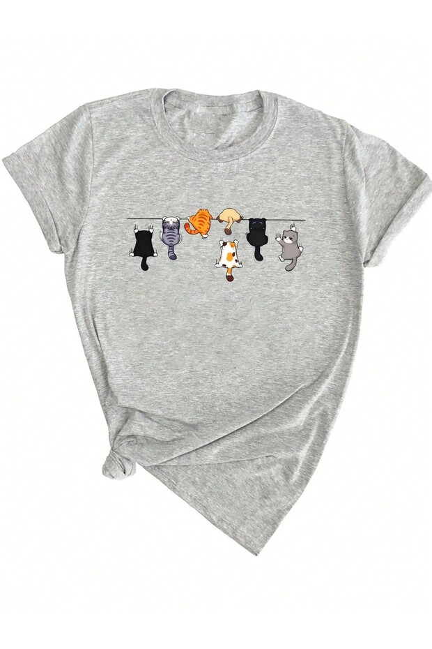 Cat Print, Women's T-Shirt