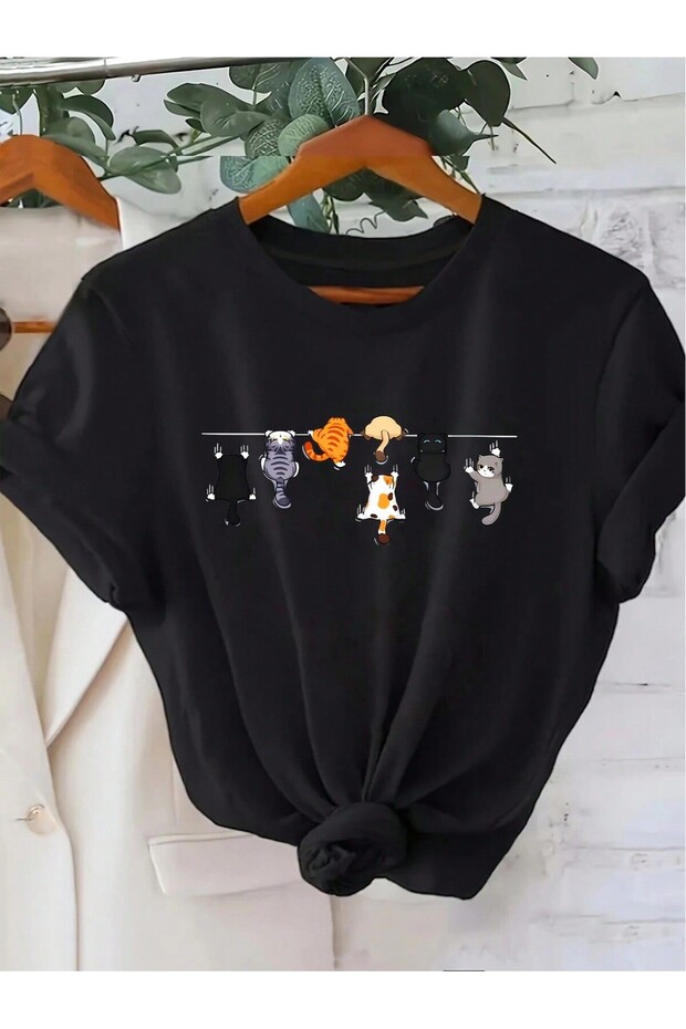 Cat Print, Women's T-Shirt
