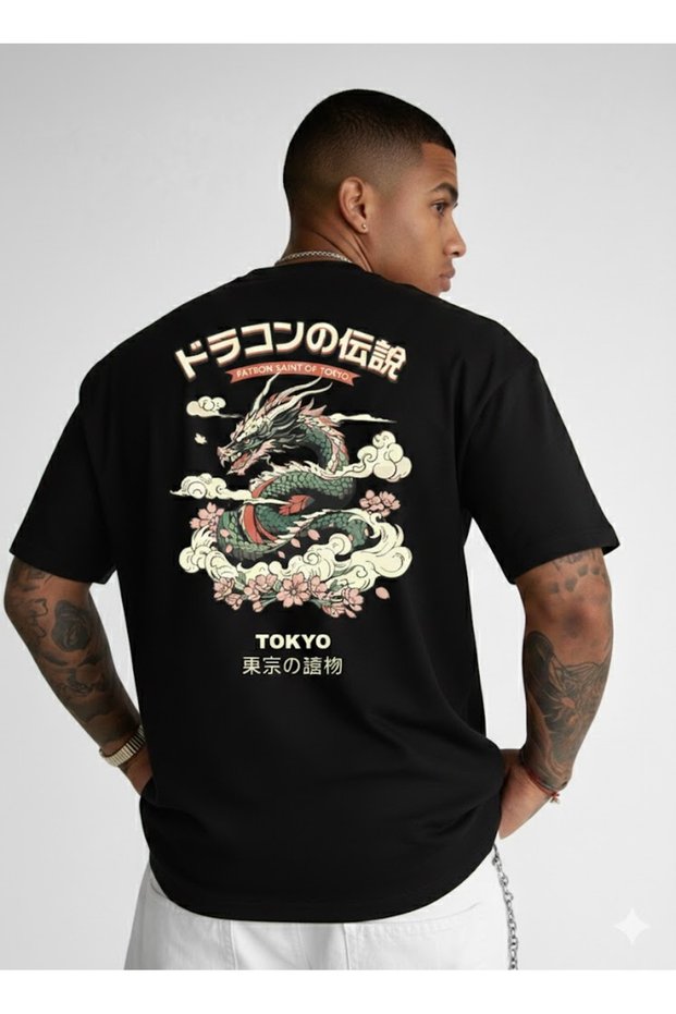 Oversize T-Shirt Patron of Tokyo Japan Design