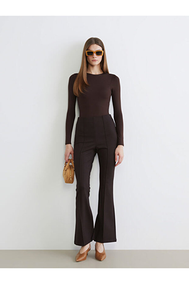 Esvab • Modern & Distinctive High-Waisted Spanish Flare Women's Pants