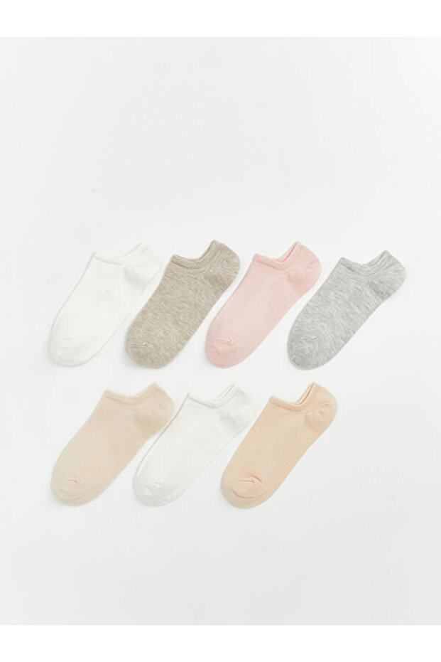 Esvab • Modern & Distinctive Women's Plain Booties Socks 7-Pack