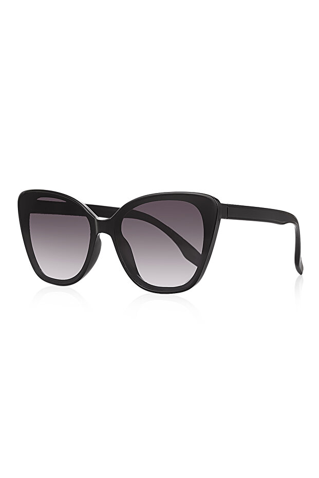 Echo Unisex Cateye Black Ultra Light Uv400 Protected Sunglasses