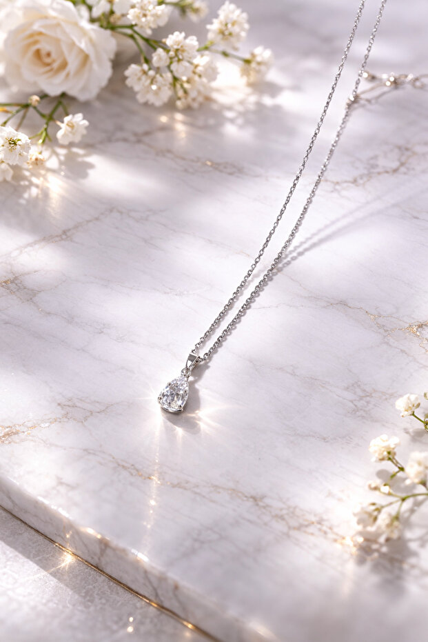 Tek taşlı Kolye - 4