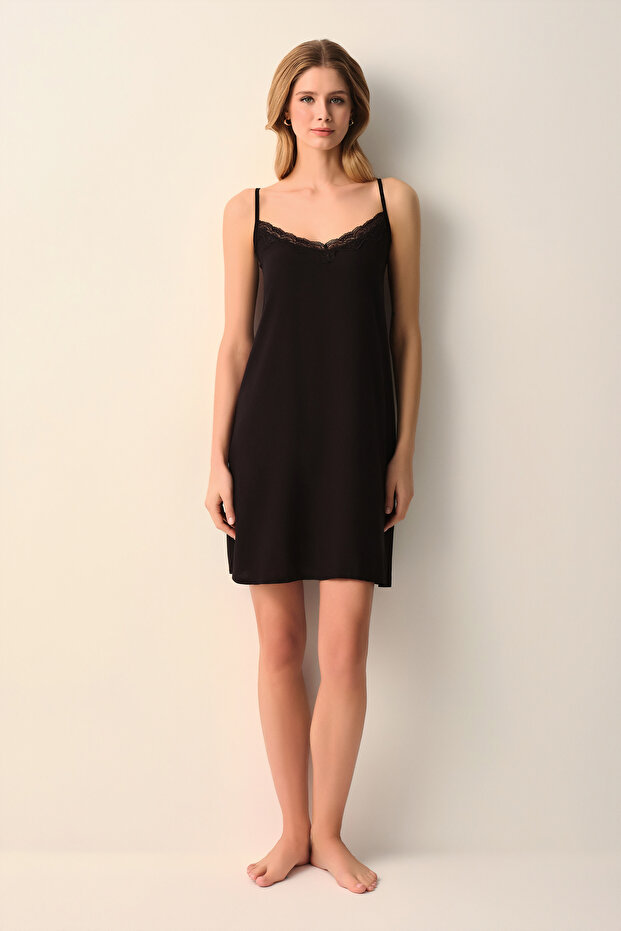 Monogram Kısa Gecelik - 1