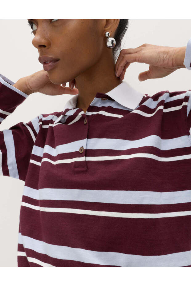 Çizgili Rugby Üst - 5
