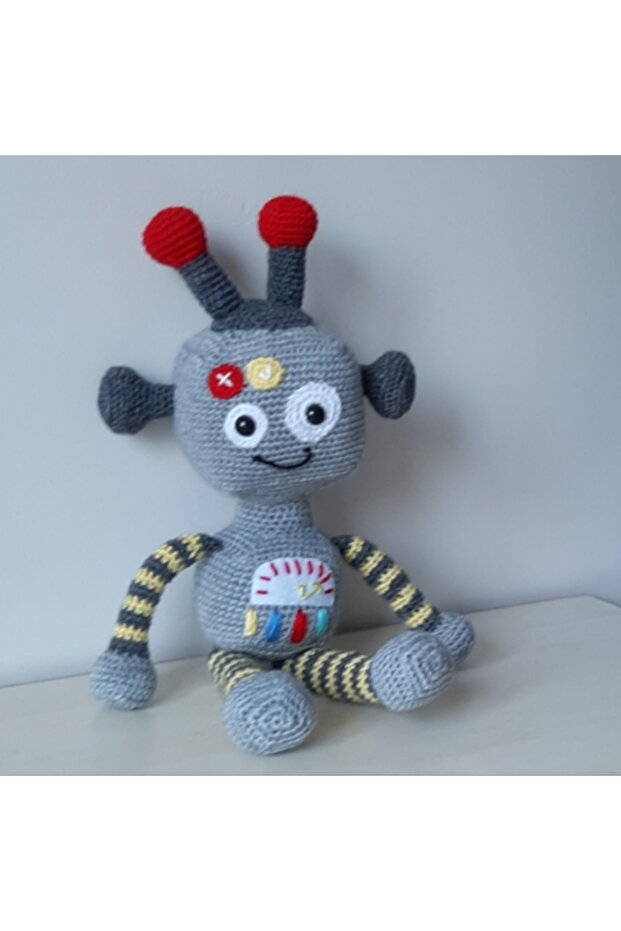 Amigurumi Knitted Toy Robot Starbot