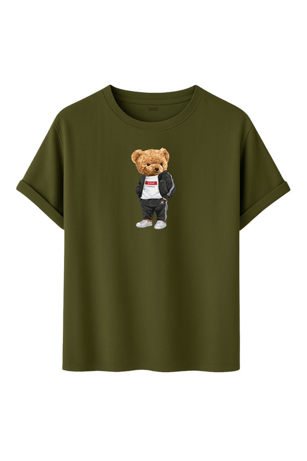 Unisex Love Yourself Teddy Bear Printed 100% Cotton Crew Neck T-Shirt