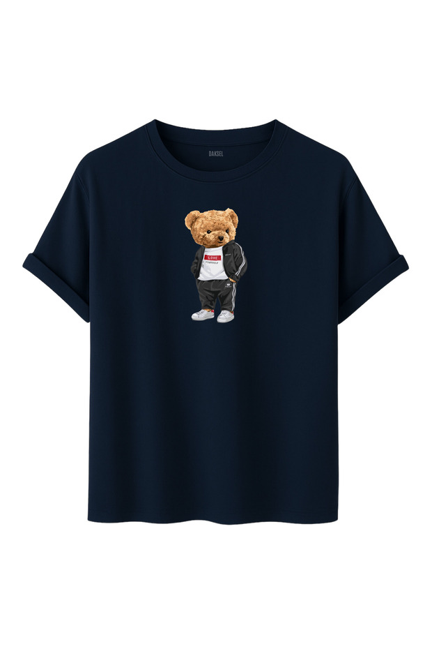 Unisex Love Yourself Teddy Bear Printed 100% Cotton Crew Neck T-Shirt