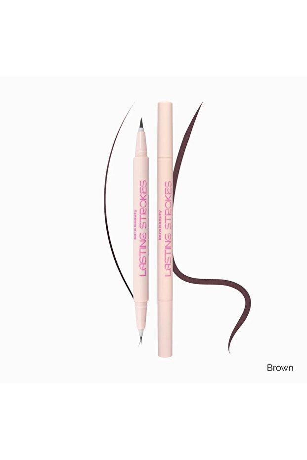 BROWN - LASTING STROKES - DOUBLE ENDED EYE LINER