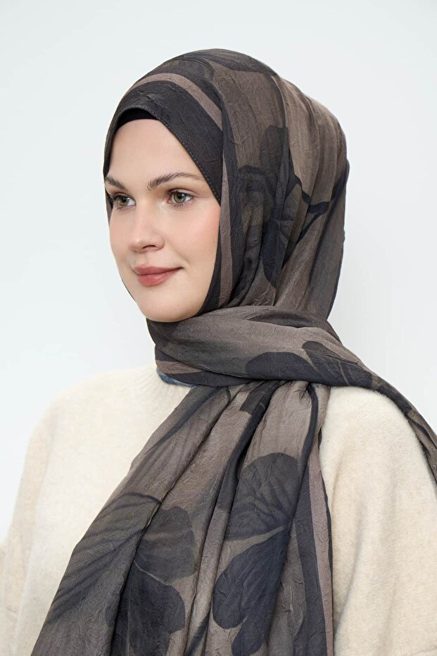 Flower Pattern Bamboo Shawl - 3