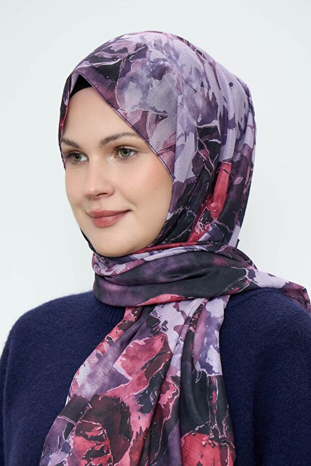 Șal Lina cu model buchet - 3