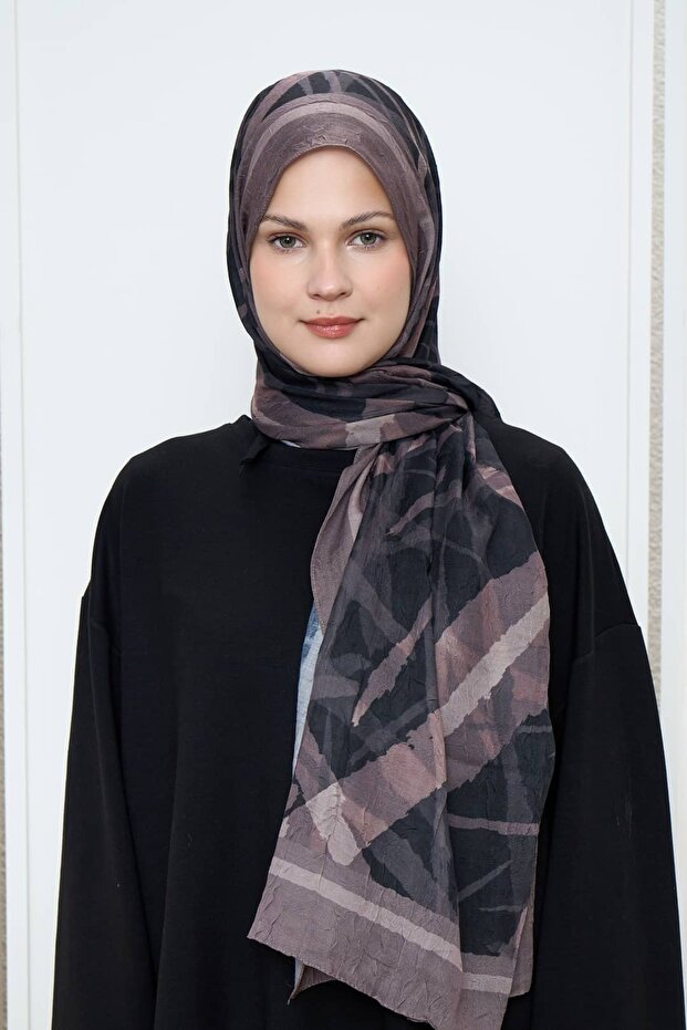 شال من الخيزران بنمط خط - 1