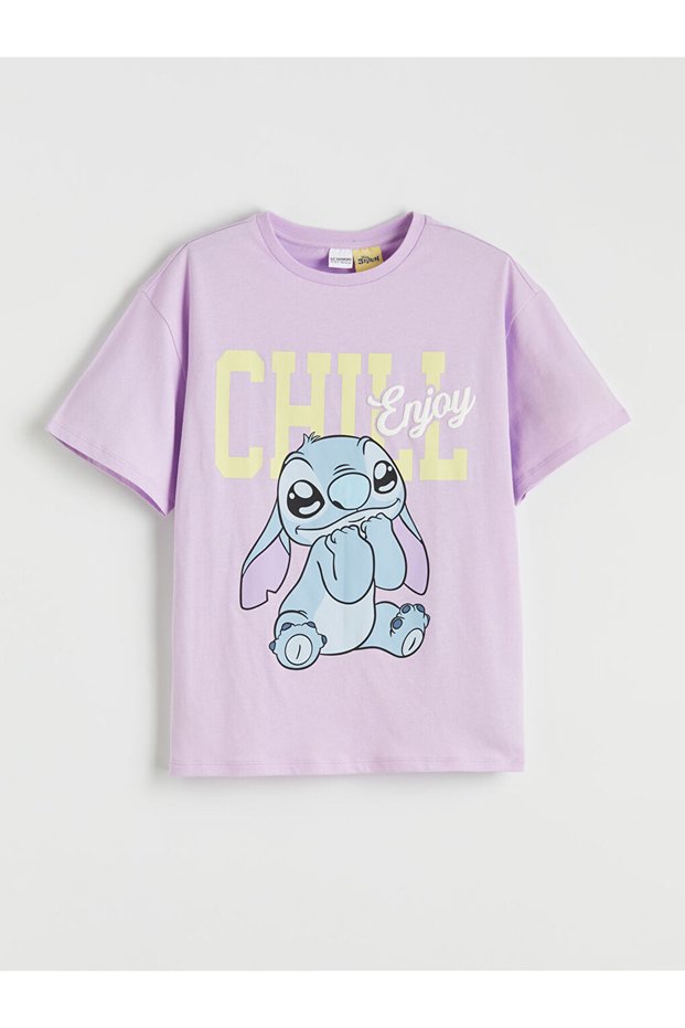 Timeless Clothing & Timeless Choices Stitch Printed Zero Roba Collar Girls' T-Shirt