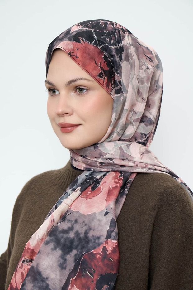 شال لينا بنمط باقة الزهور - 3