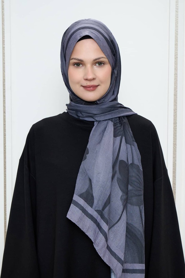 شال من الخيزران بنمط الزهور - 1