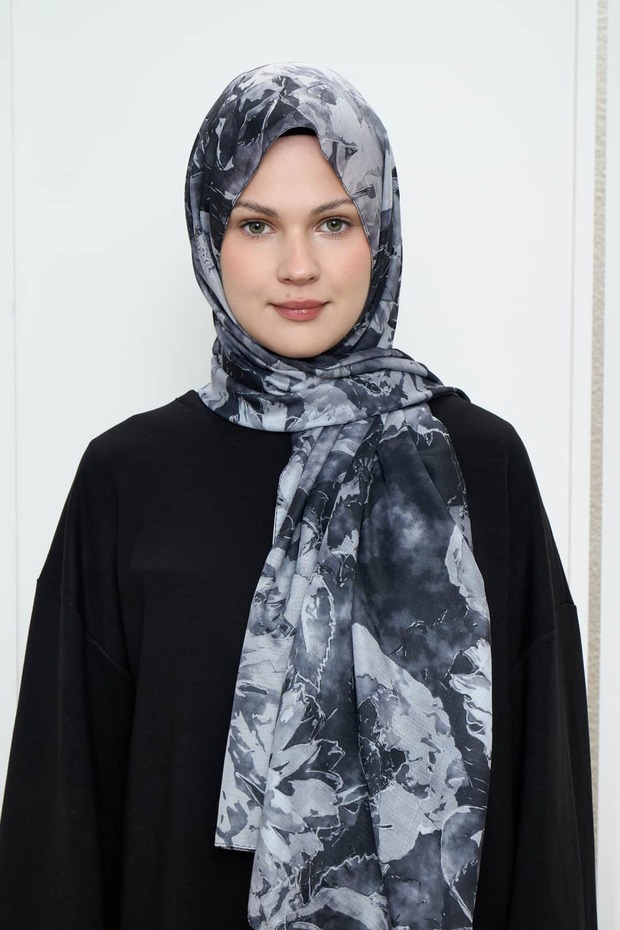 شال لينا بنمط باقة الزهور - 1