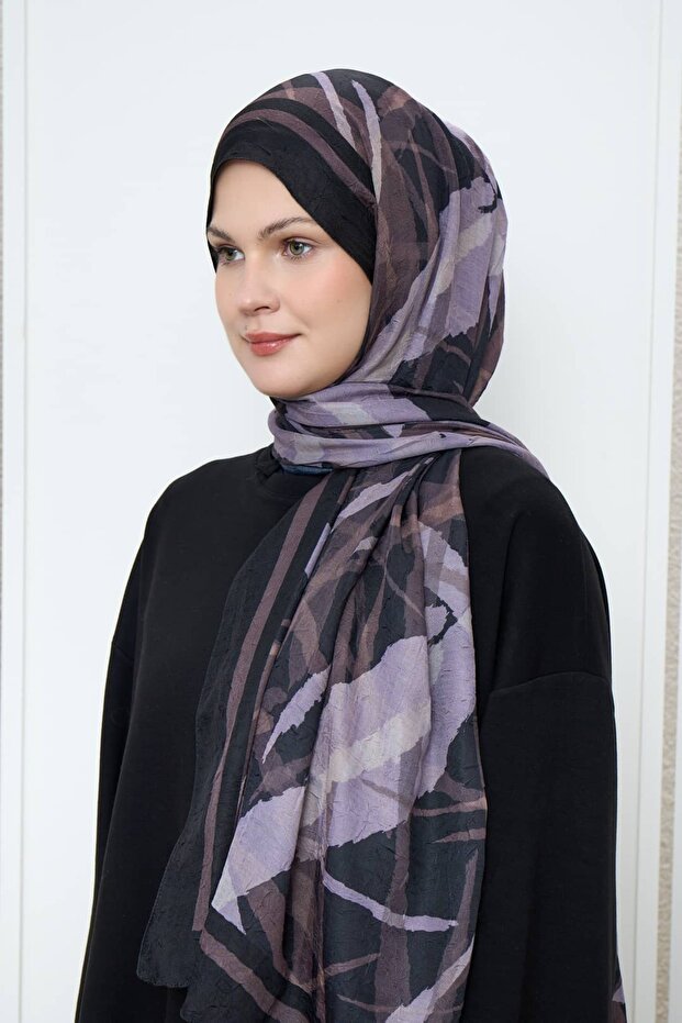 شال من الخيزران بنمط خط - 2