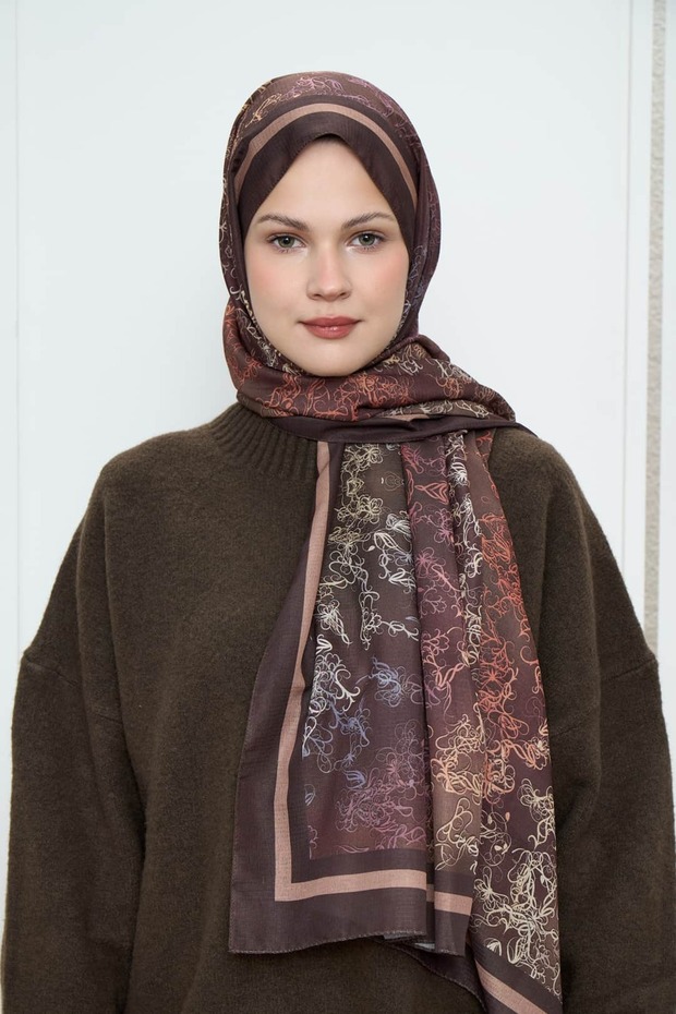 شال لينا بنمط اللبلاب - 1