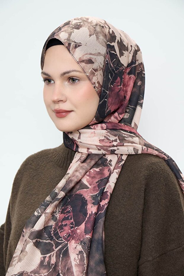 شال لينا بنمط باقة الزهور - 3