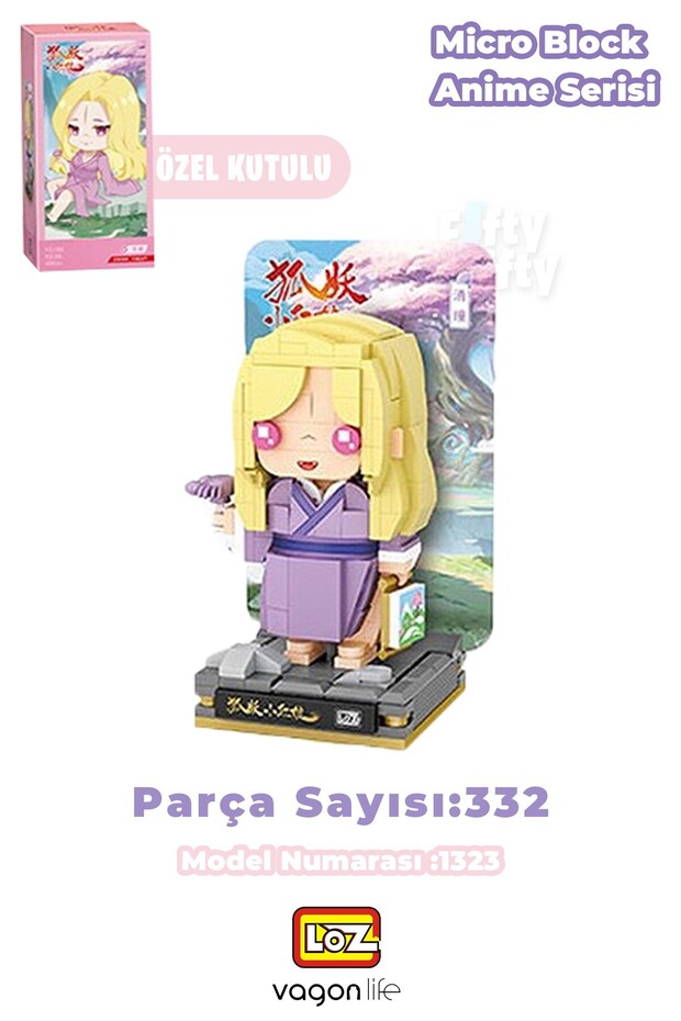 Loz Micro Anime Series 1323 Model 332 Pieces Decorative Toy Building Set Building Block Fflz-1323