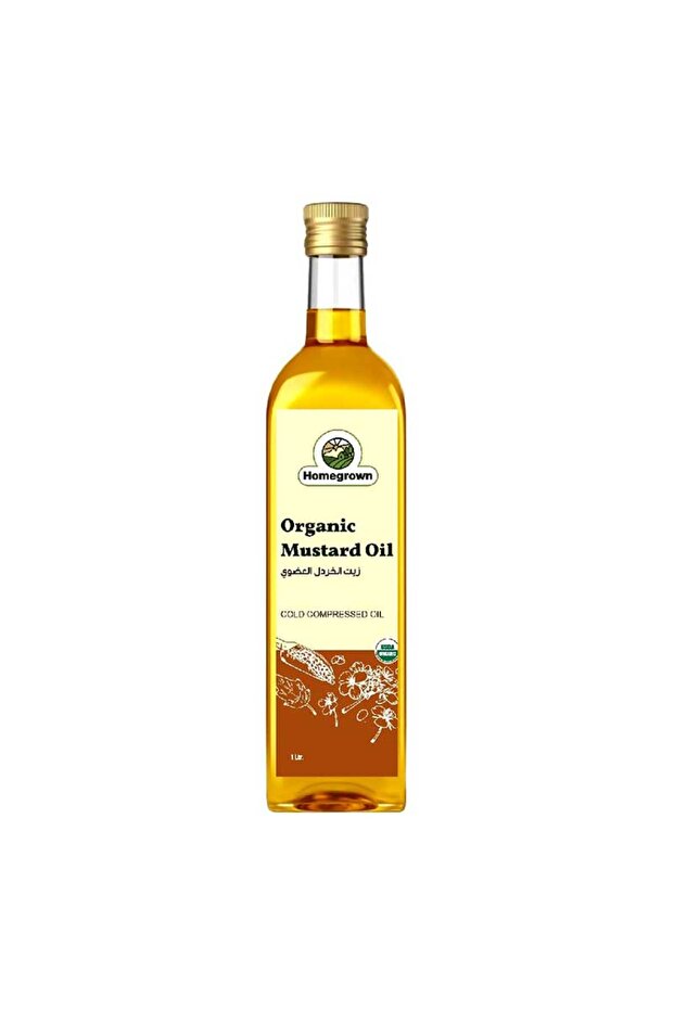 Organic Cold Pressed Pure Pungent Mustard Cooking Oil (1L)
