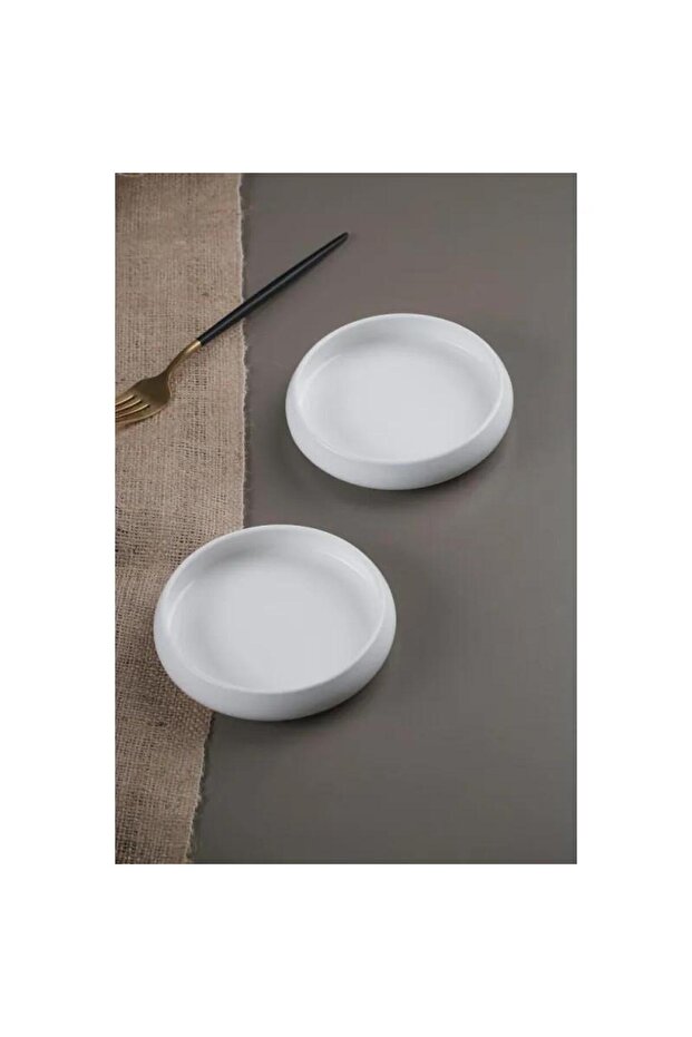 Bianco Perla Porcelain Round Plate - 13 cm Mst572
