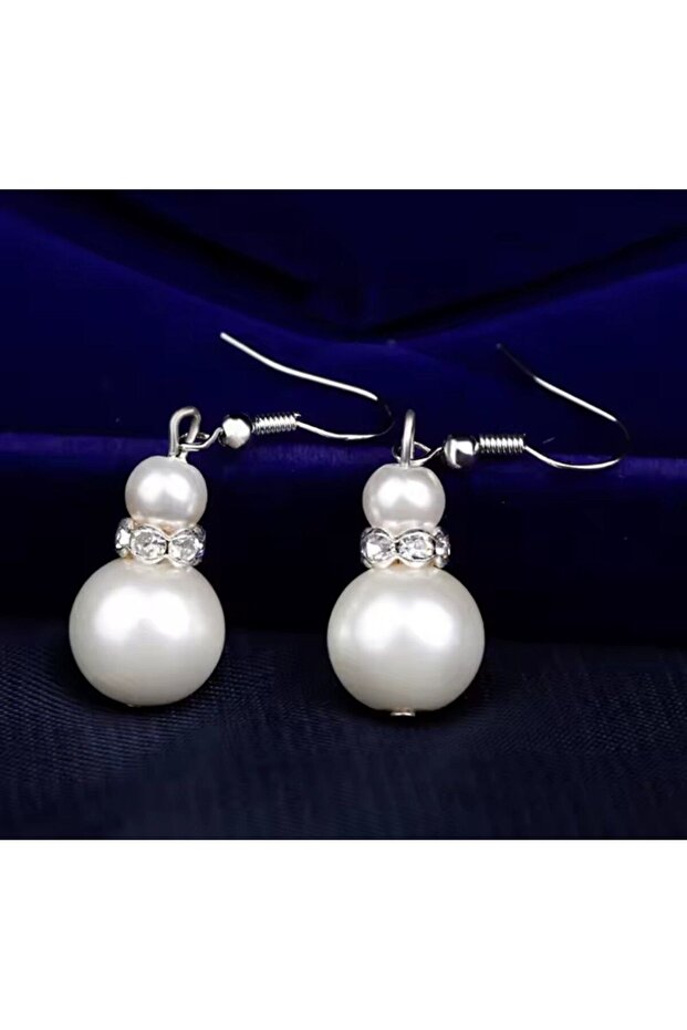 Stone and Pearl Women's Earrings
