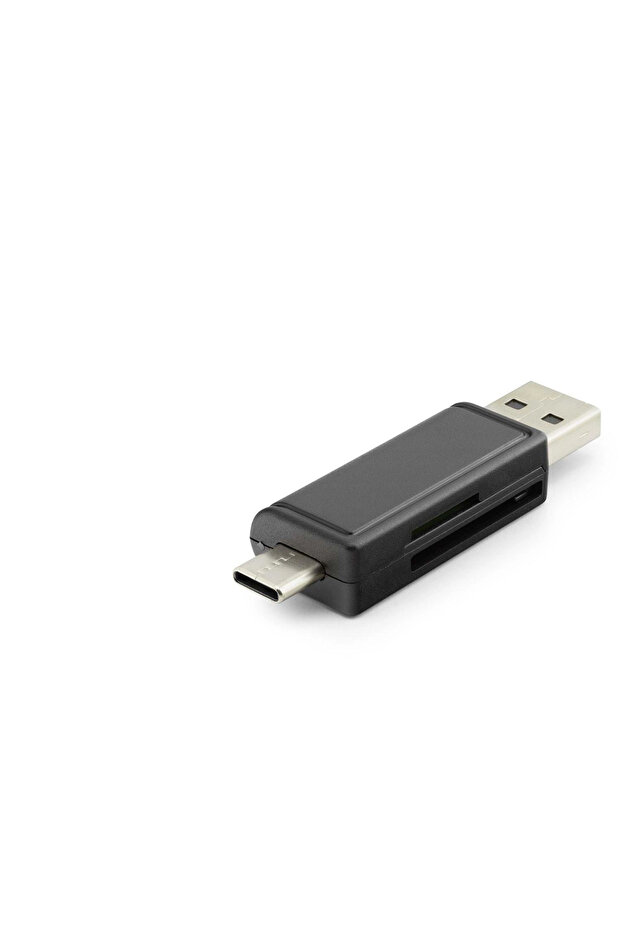 Card Reader Usb + Type-C Mıcro Sd Siyah HDX7026 - 1