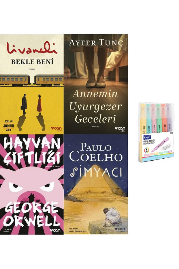 Bekle Beni + Annemin Uyurgezer Geceleri + Hayvan Çiftliği + Simyacı Pencil Set Hd