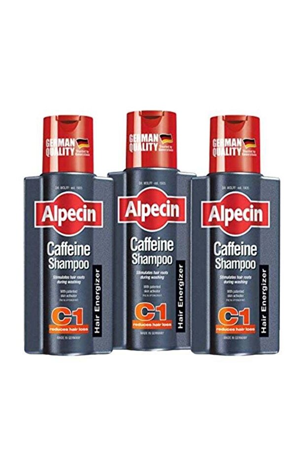 3-Piece Caffeine Shampoo Set 250ml