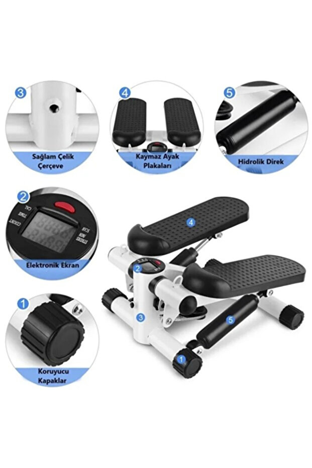 جهاز تمارين ميني ستيبر مع مقاومة مطاطية - 2