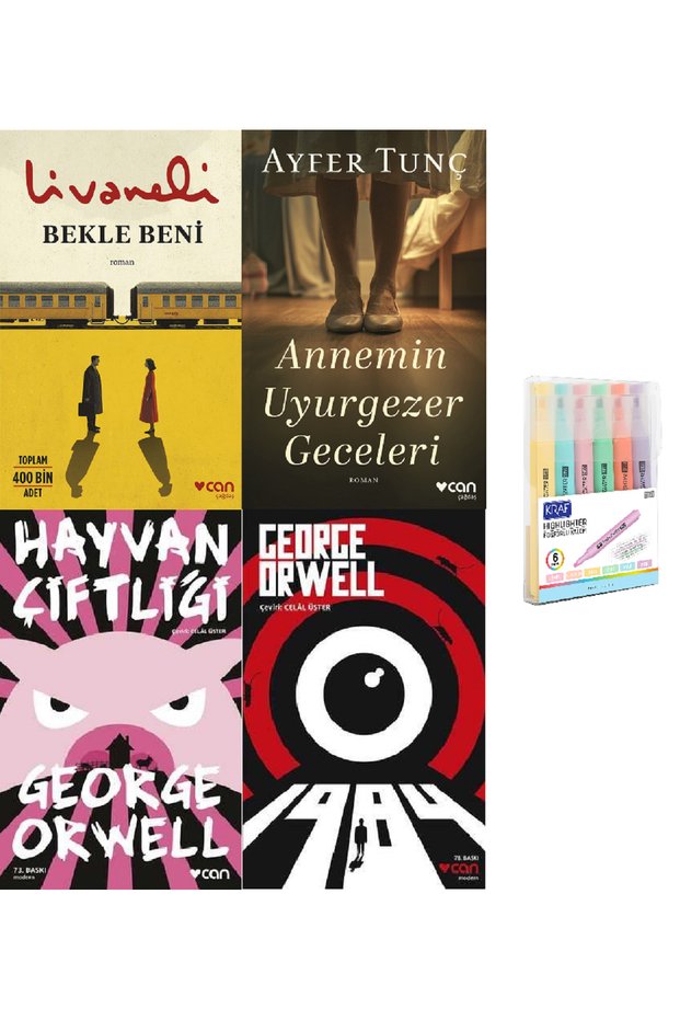 Bekle Beni + Annemin Uyurgezer Geceleri + Hayvan Çiftliği + 1984 Pencil Set Hd
