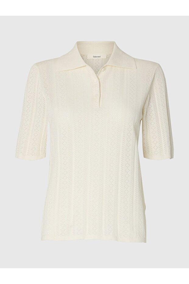 Polohemd aus Strick Baumwoll - 2