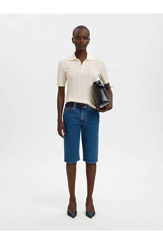 Polohemd aus Strick Baumwoll - 6