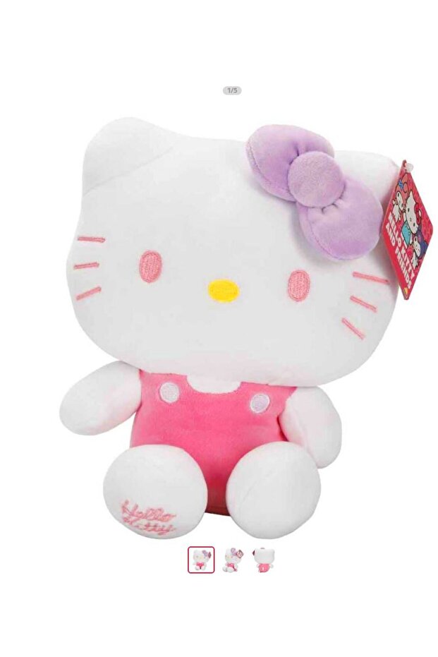 Hello Kitty Plush S5 Pink Overalls 20 cm