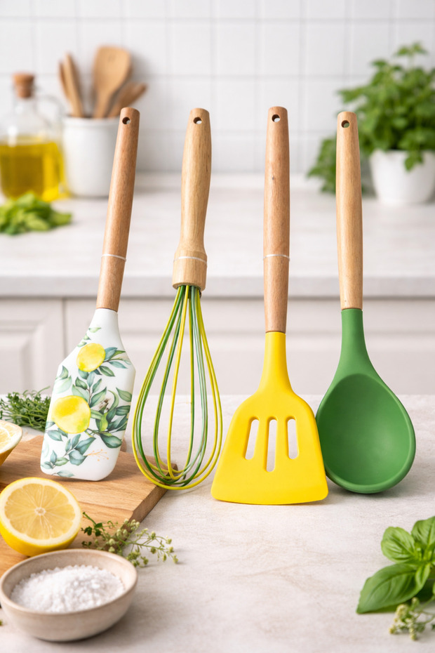 Silikon Limon Dörtlü Mutfak Seti - 1
