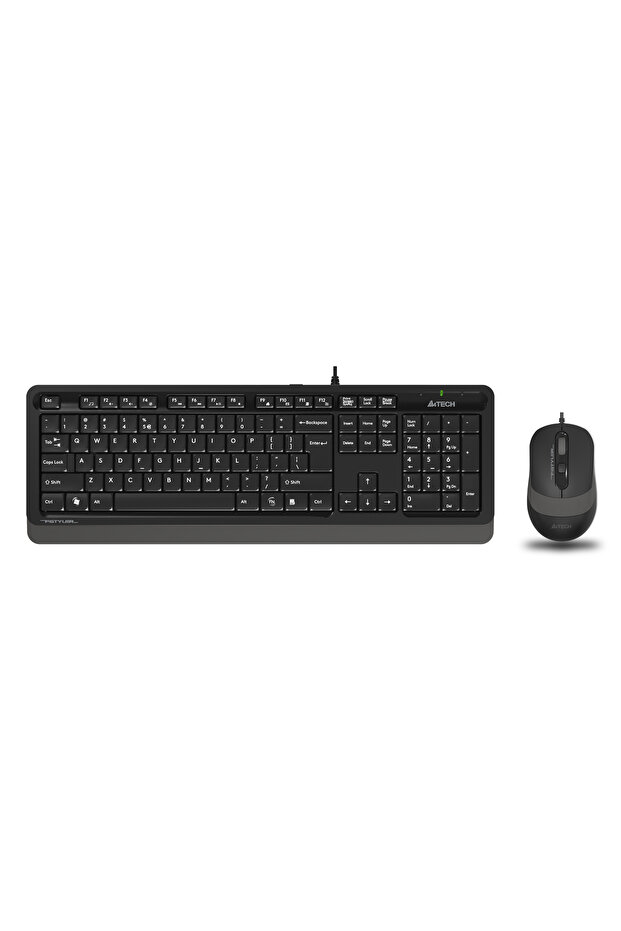 لوحة مفاتيح TR25 F1010 FN-Multimedia Q + ماوس بصري 1600D رمادي USB