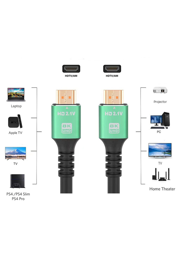 Codegen cps8k30 3 mt 8k 60hz hdmi 2.1 metal head hdmi cable