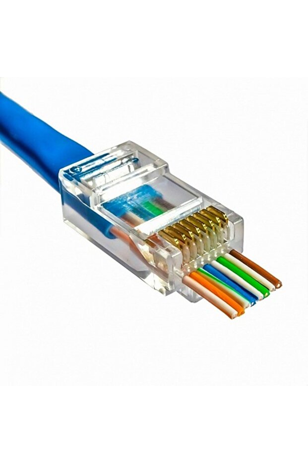 iVent IVT-0061 RJ45 مقبس نهاية مفتوحة 100 قطعة موصل الجيل الجديد