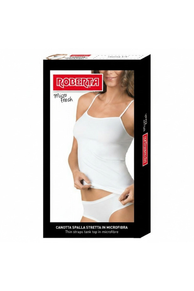 Microfiber tank top with thin straps - 1