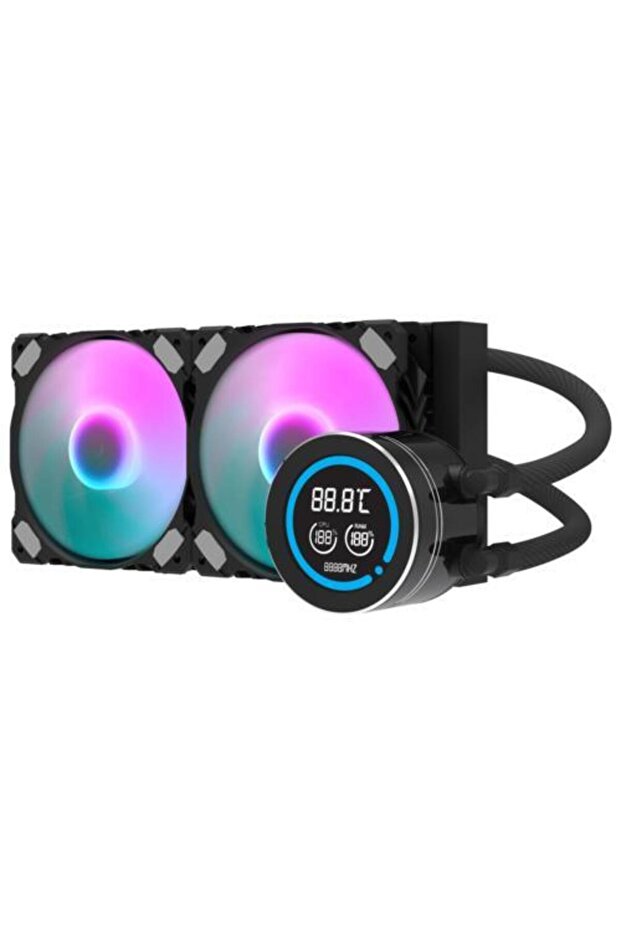 DN240D LGA1700/AM4/AM5 240 ملم ARGB تبريد سائل أسود