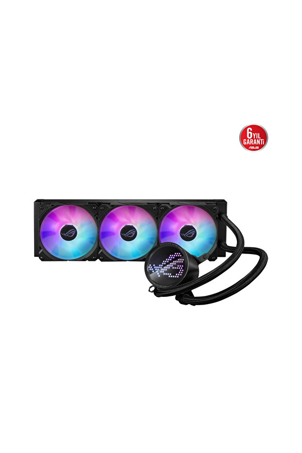 مروحة ROG RYUO III 360 ARGB ANIME MATRIX LED مع شاشة عرض قابلة للبرمجة بتقنية RGB