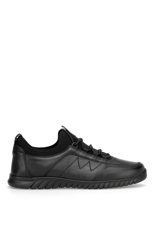 152-23078 Men's Genuine Leather Casual Shoes Black