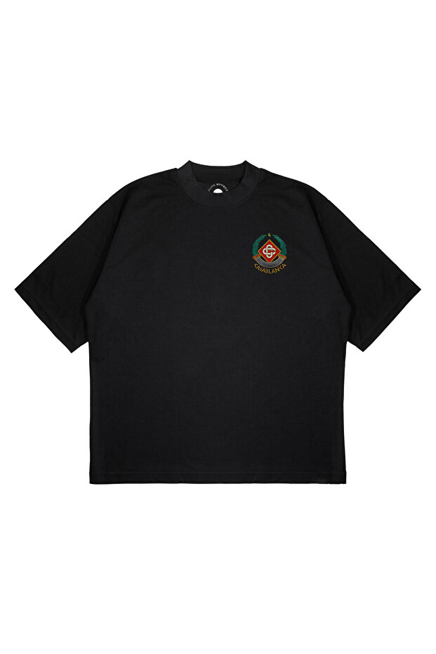 Unisex Oversize Casablanca Wreath Printed Boxy Fit Thick Fabric (240Gsm) T-Shirt